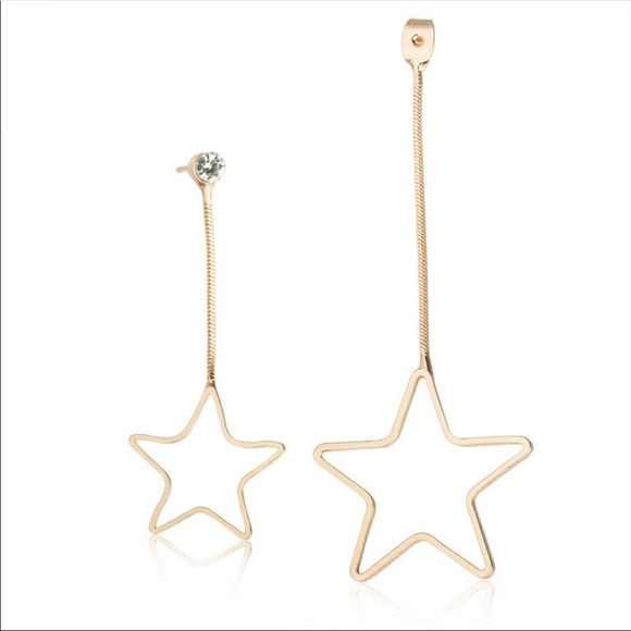 ⭐️HOLLOW STAR EARRINGS⭐️ - Picture 5 of 6